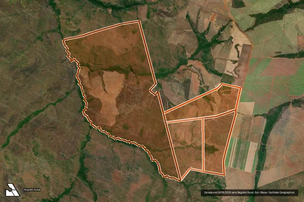 Imagem de satélite de FAZ RIO GORGULHO ESTANCIA INDIANNA em PEDRO AFONSO - TO