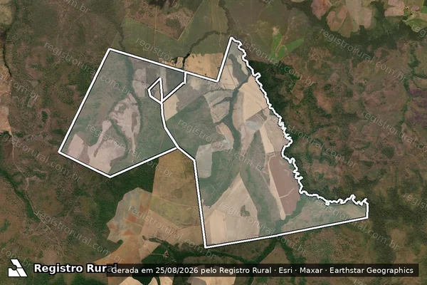 Imagem de satélite de FAZENDA SAO PAULO em SANTA MARIA DO TOCANTINS - TO