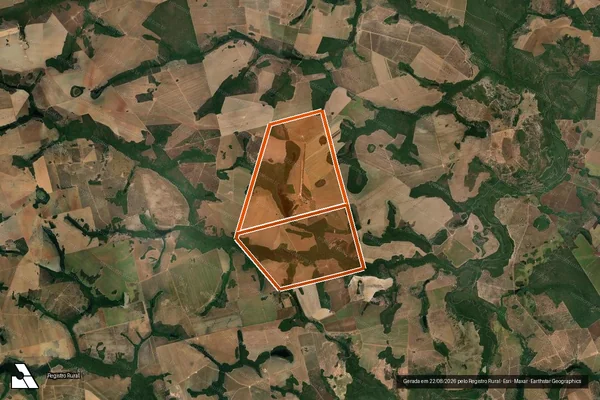 Imagem de satélite de Fazenda Corrego Do Meio em ALVORADA - TO