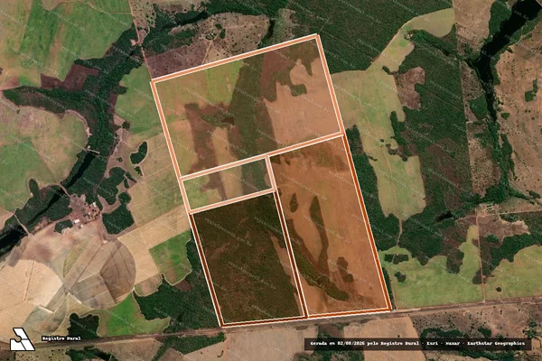 Imagem de satélite de Fazenda Aurora em CRIXÁS DO TOCANTINS - TO