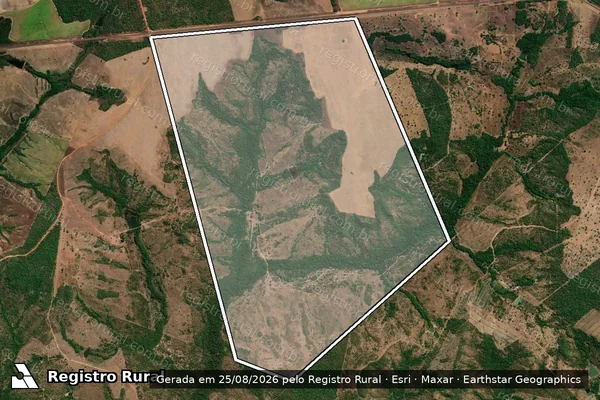 Imagem de satélite de FAZENDA BURITI ALEGRE em ALIANÇA DO TOCANTINS - TO