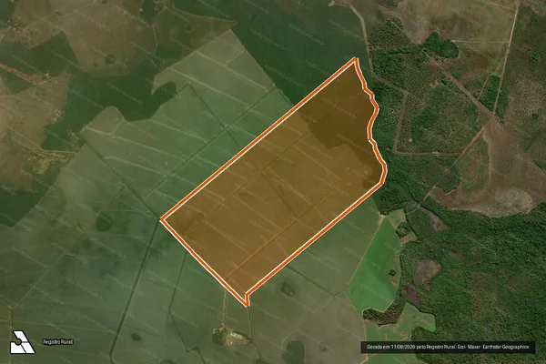 Imagem de satélite de FAZENDA SAO MIGUEL em LAGOA DA CONFUSÃO - TO
