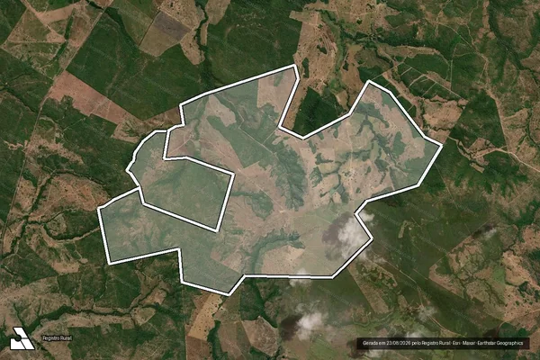 Imagem de satélite de Fazenda Betel em DUERÉ - TO