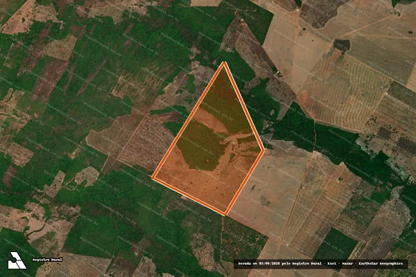 Imagem de satélite de Fazenda Cordeiro em GURUPI - TO