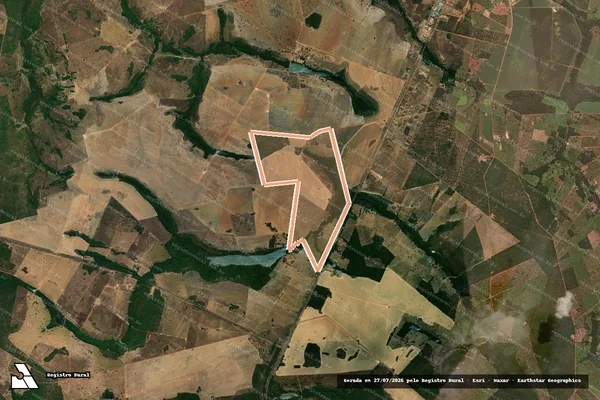 Imagem de satélite de FAZENDA JATOBA em CARIRI DO TOCANTINS - TO
