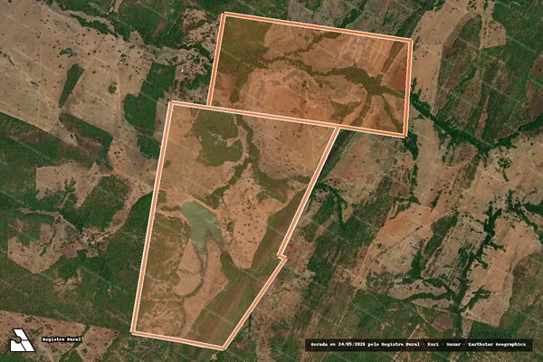 Imagem de satélite de FAZENDA PROTERRA em GURUPI - TO