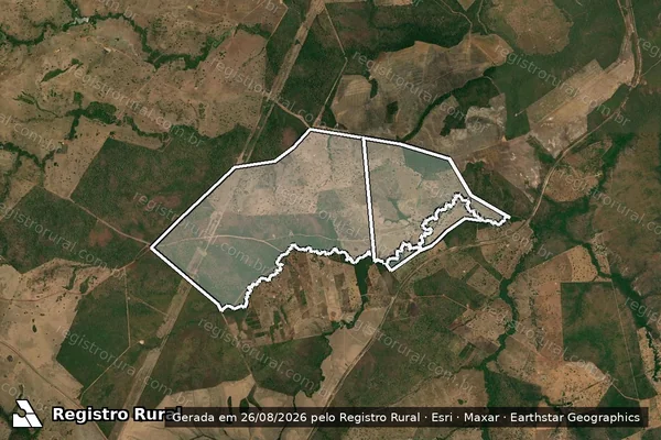 Imagem de satélite de Fazenda Piquizeiro em MIRACEMA DO TOCANTINS - TO