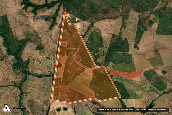 Imagem de satélite de FAZENDA MINEIRO em MIRACEMA DO TOCANTINS - TO