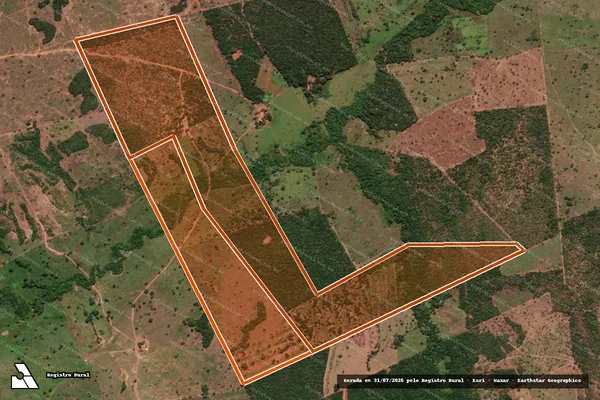 Imagem de satélite de Fazenda Estrela do Norte em PUGMIL - TO