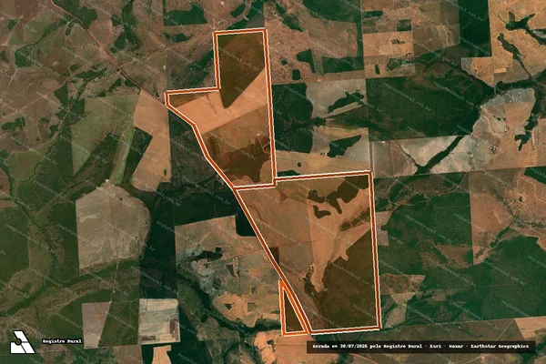 Imagem de satélite de Fazenda Santo Antonio em PIUM - TO