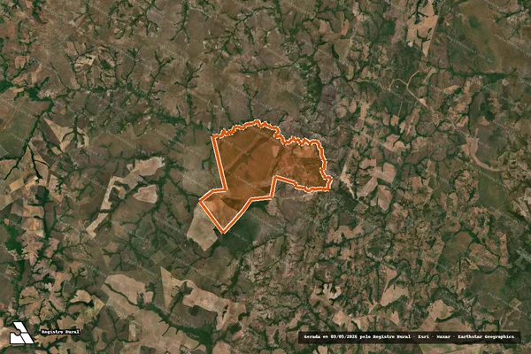 Imagem de satélite de Fazenda Sao Paulo em FILADÉLFIA - TO