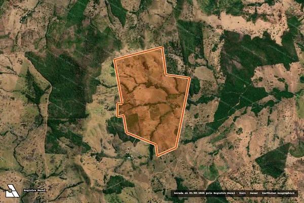Imagem de satélite de Fazenda Uniao em GUARAÍ - TO