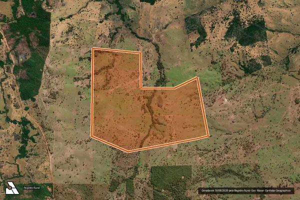 Imagem de satélite de Fazenda Uniao em PRESIDENTE KENNEDY - TO