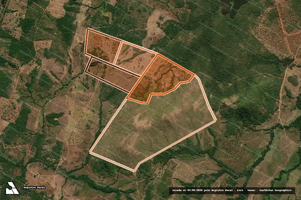 Imagem de satélite de FAZENDA SERRINHA em FÁTIMA - TO