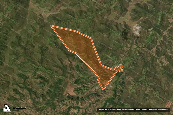 Imagem de satélite de FAZENDA GUARA em SILVANÓPOLIS - TO