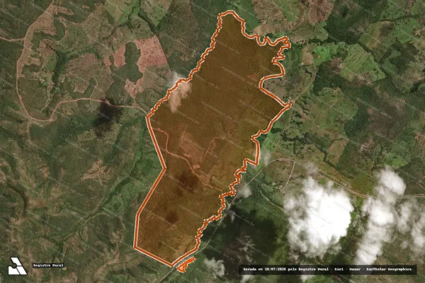 Imagem de satélite de Fazenda Fundao em SILVANÓPOLIS - TO