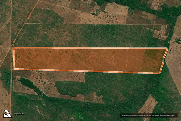 Imagem de satélite de FAZENDA OURO VERDE em PEIXE - TO