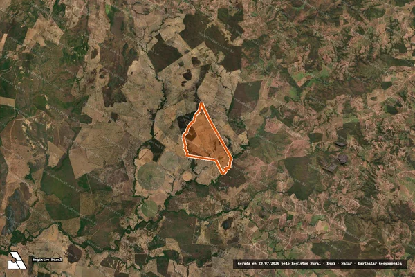 Imagem de satélite de Fazenda Tres Irmaos em TAGUATINGA - TO