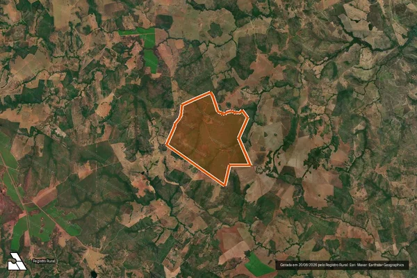 Imagem de satélite de Fazenda Morrinhos em PALMEIRÓPOLIS - TO