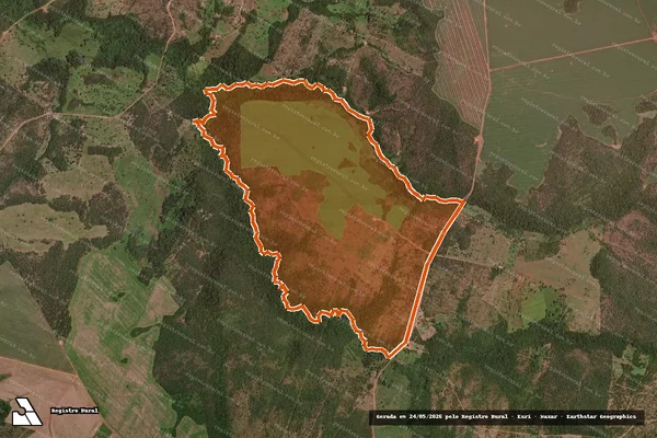Imagem de satélite de Fazenda Taquari em SANTA ROSA DO TOCANTINS - TO