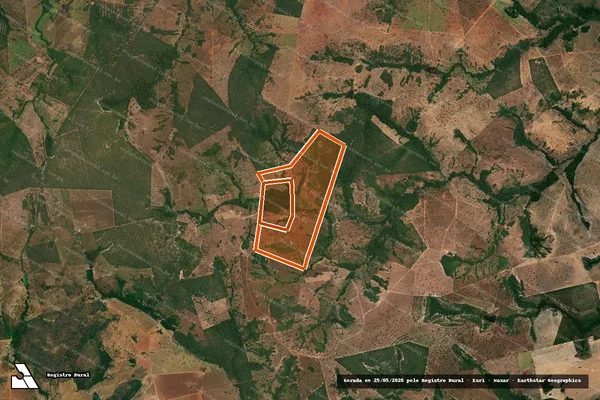 Imagem de satélite de Fazenda Bacaba em ARAGUAÇU - TO