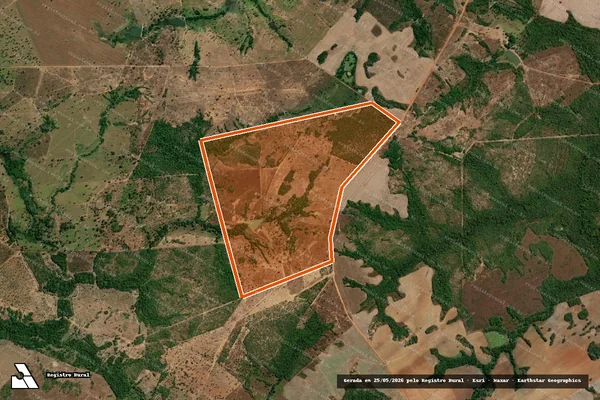 Imagem de satélite de FAZENDA DOIS IRMAOS em ARAGUAÇU - TO