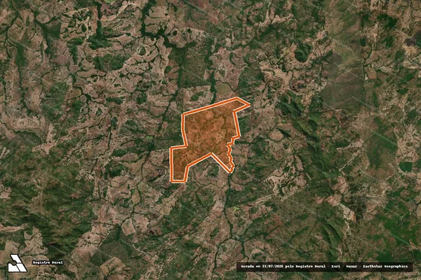 Imagem de satélite de FAZENDA PE DA SERRA em CRIXÁS - GO