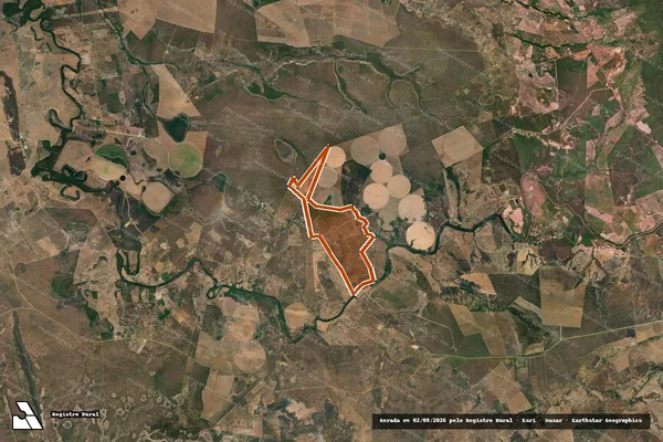 Imagem de satélite de LOT. MUNICÍPIO DE POSSE - LOTE 39 - 3 ETAPA - PARTE em SIMOLÂNDIA - GO