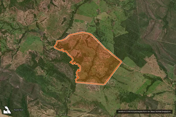 Imagem de satélite de Fazenda Caetano Ou Vao Do Caetano em MARA ROSA - GO