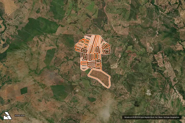 Imagem de satélite de Fazenda Olinda em PILAR DE GOIÁS - GO