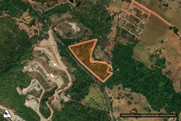 Imagem de satélite de Fazenda Além Dos Lagos em PILAR DE GOIÁS - GO
