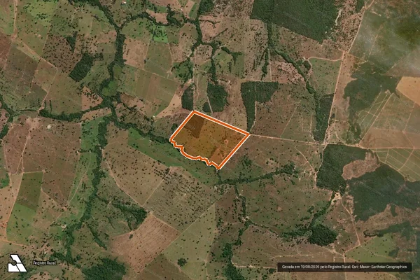 Imagem de satélite de CHACARA PALESTINA em PORANGATU - GO