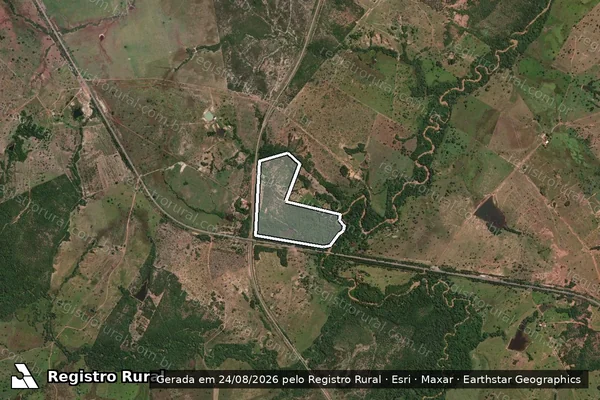 Imagem de satélite de Fazenda Rio Do Ouro em PORANGATU - GO