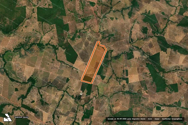Imagem de satélite de FAZENDA SANTA CRUZ em SÃO MIGUEL DO ARAGUAIA - GO