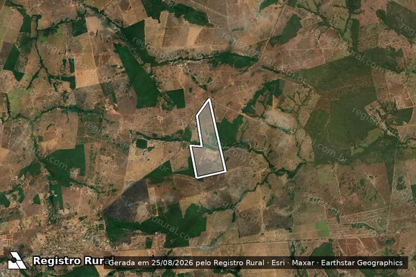 Imagem de satélite de FAZENDA ROSA MISTICA em SÃO MIGUEL DO ARAGUAIA - GO