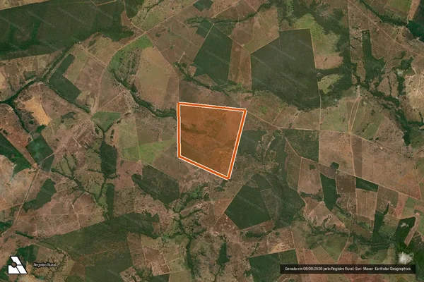 Imagem de satélite de FAZENDA TARUMA em SÃO MIGUEL DO ARAGUAIA - GO