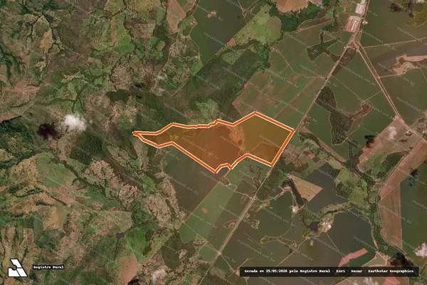 Imagem de satélite de FAZENDA LAGOA SECA em URUAÇU - GO