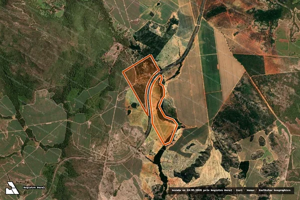 Imagem de satélite de FAZENDA SANTANA em URUAÇU - GO