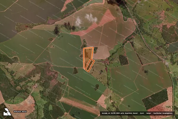 Imagem de satélite de FAZENDA BARROSO em URUAÇU - GO