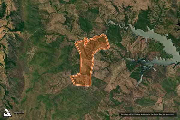 Imagem de satélite de FAZENDA CANADA/AGUA FRIA/STA. C II em CAMPINAÇU - GO