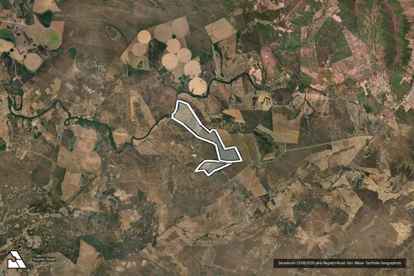 Imagem de satélite de Fazenda Gado Bravo - Gleba 01 em ALVORADA DO NORTE - GO