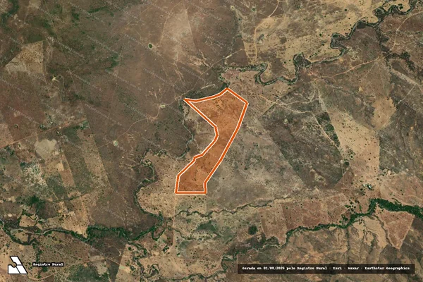 Imagem de satélite de Fazenda Lontra em ALVORADA DO NORTE - GO
