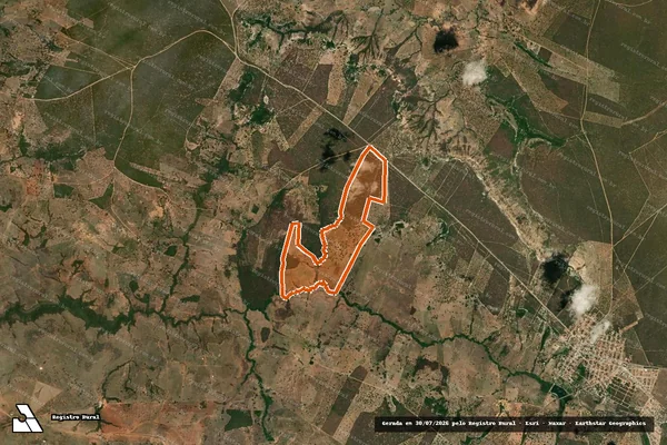 Imagem de satélite de Fazenda Santa Catarina em DAMIANÓPOLIS - GO