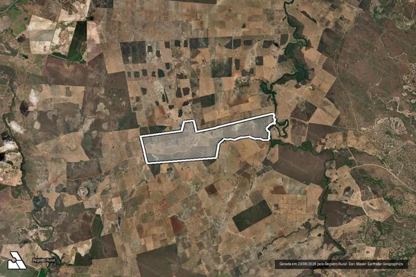 Imagem de satélite de FAZENDA MARIA PRETA em FLORES DE GOIÁS - GO