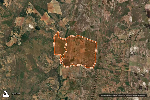 Imagem de satélite de Fazenda Santa Matilde em FLORES DE GOIÁS - GO