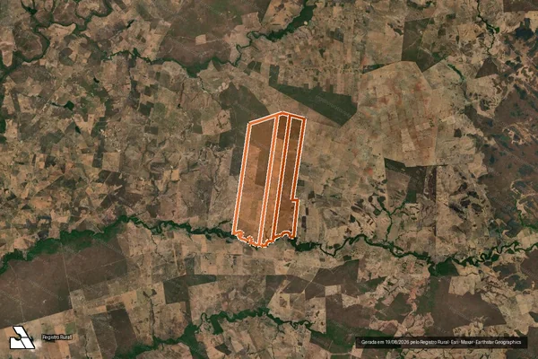 Imagem de satélite de Fazenda Genipapo em SÃO DOMINGOS - GO