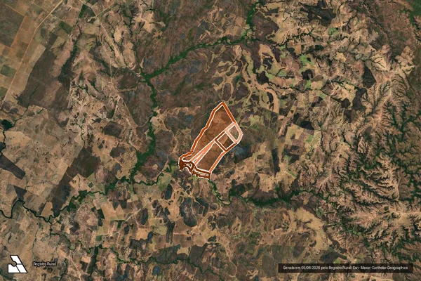 Imagem de satélite de Fazenda Jatai e Larga em SÃO DOMINGOS - GO