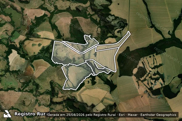 Imagem de satélite de FAZENDA CORREIAS em SERRANÓPOLIS - GO