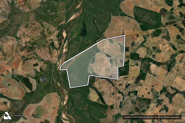 Imagem de satélite de FAZENDA LAGO RICO em ARUANÃ - GO