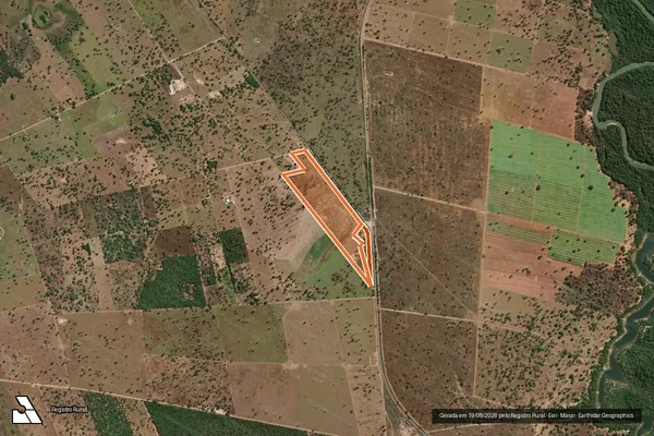 Imagem de satélite de Sitio Santa Rosa em BRITÂNIA - GO